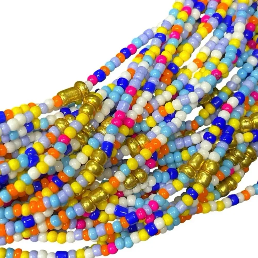 EUC - Talbots Multi-Strand Colorful Beaded Statement Necklace